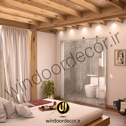 حمام شیشه ای زیبا