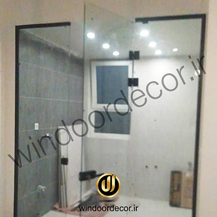 درب حمام شیشه ای