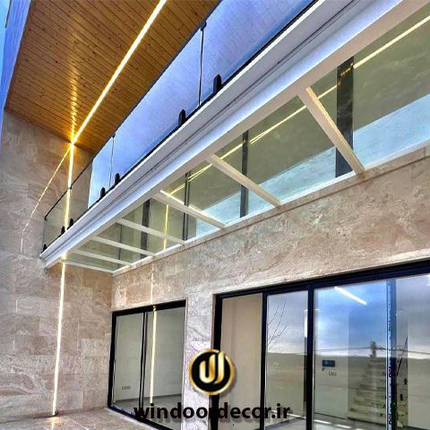 ابعاد جانپناه شیشه ای