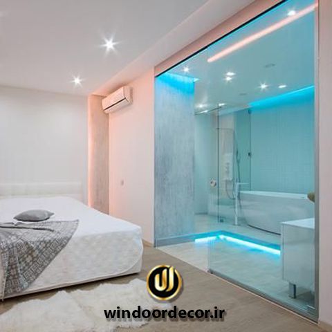 ابعاد حمام شیشه ای